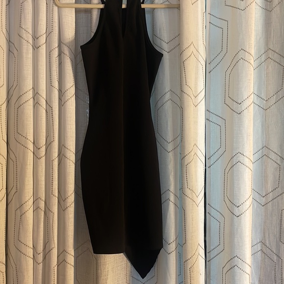 MOCKING JAY, Ladies, Black, S, Mini Dress Asymmetrical Design, Spaghetti Strap - Picture 6 of 10